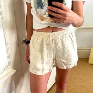 Seafolly linen shorts, natural in M